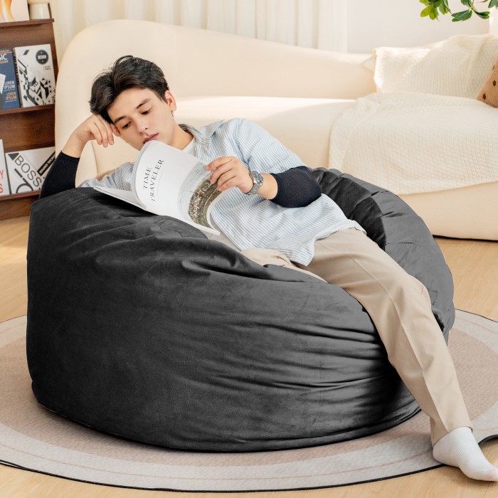 fuzzy bean bag chair