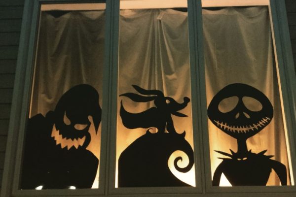 halloween window decor