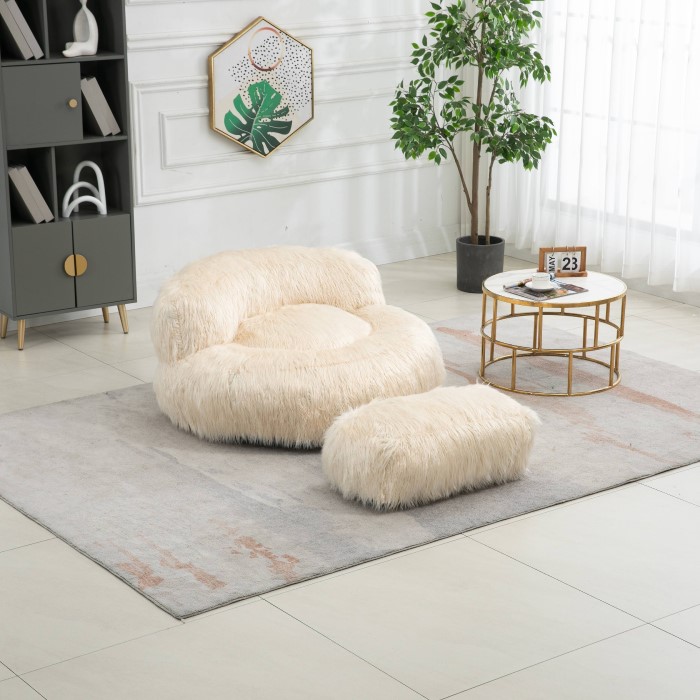 fuzzy bean bag chair