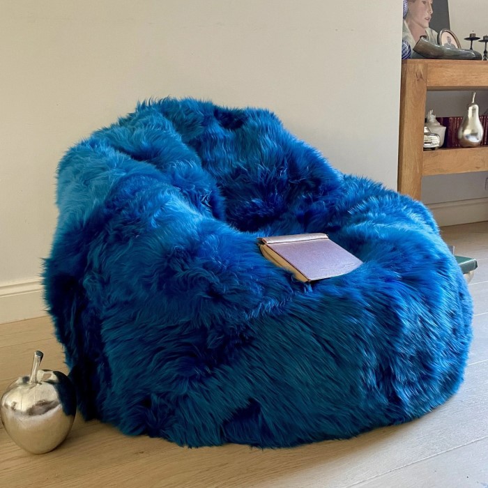 fuzzy bean bag chair