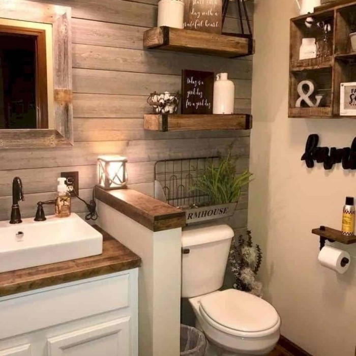 rustic bathroom decor