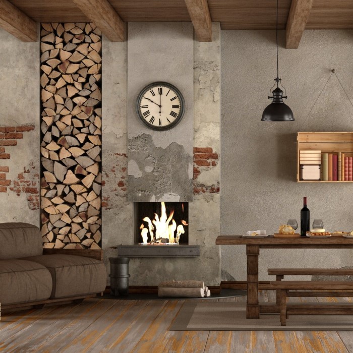rustic industrial decor