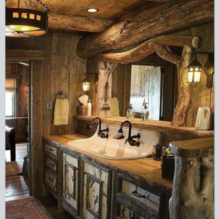 rustic bathroom decor