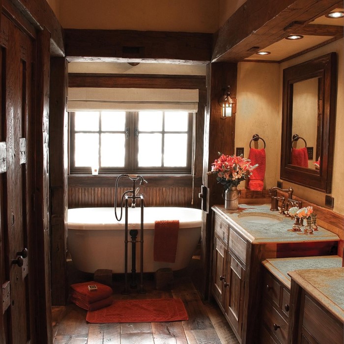 rustic bathroom decor