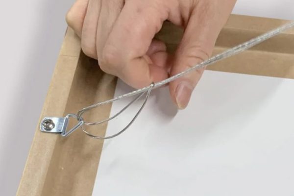 how to attach wire to picture frame