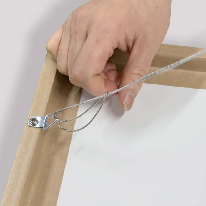 how to attach wire to picture frame