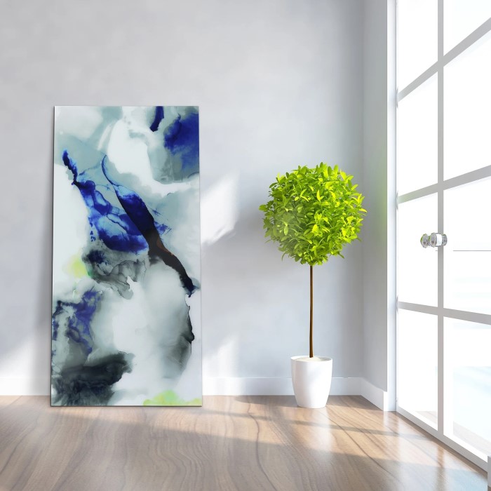 tempered glass wall art