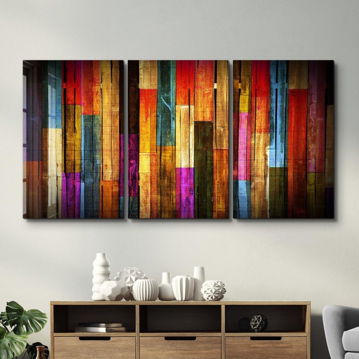 tempered glass wall art