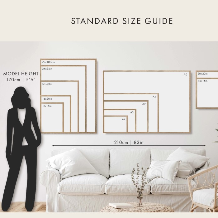 standard picture frame sizes