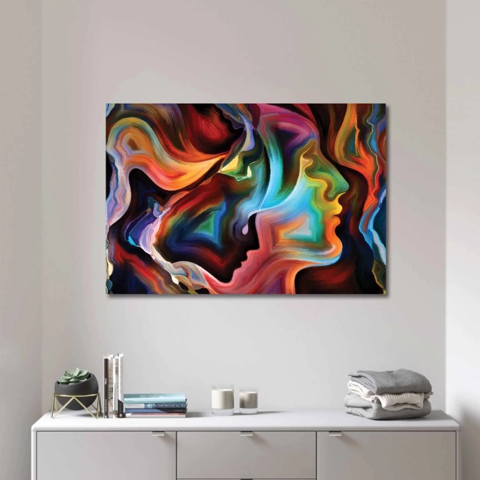 tempered glass wall art