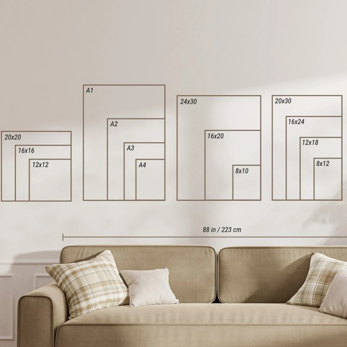 standard picture frame sizes
