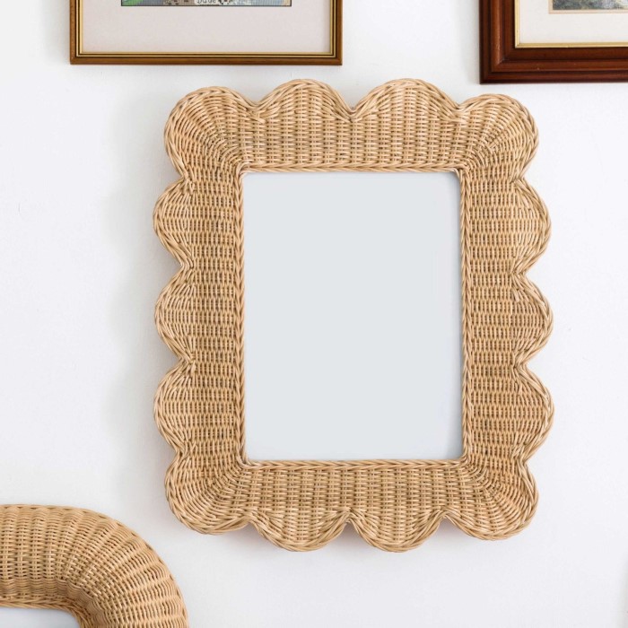 rattan picture frame