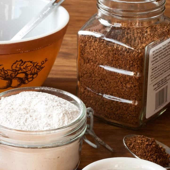 preparing instant coffee