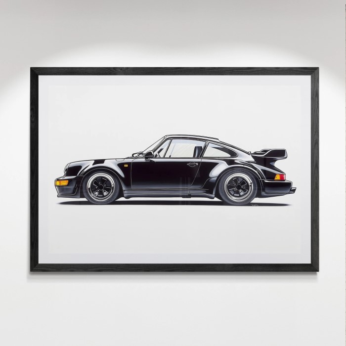 porsche wall art