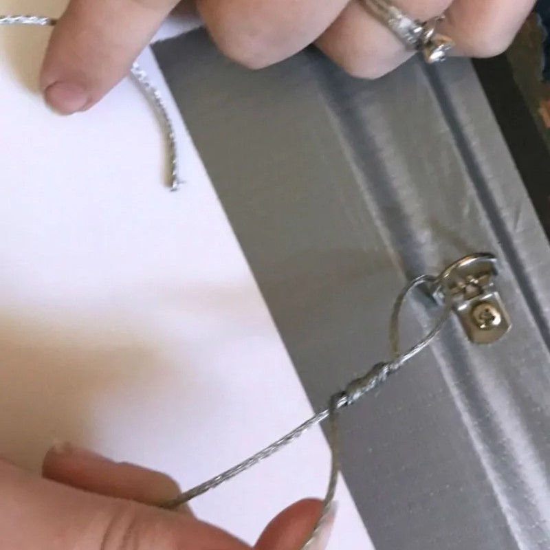 how to attach wire to picture frame