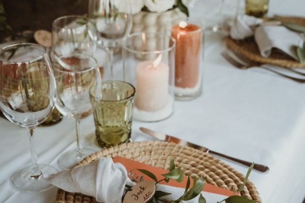 rustic boho wedding table decor