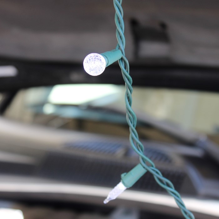 how to put christmas lights on car