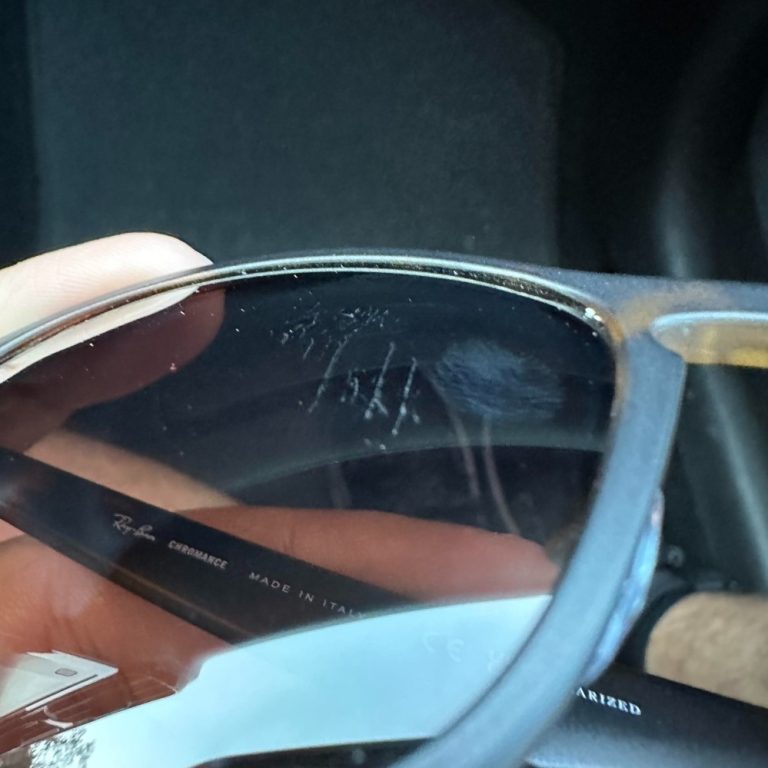 get scratches off sunglasses